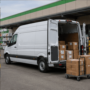 Commercial fleet serving distribution operations